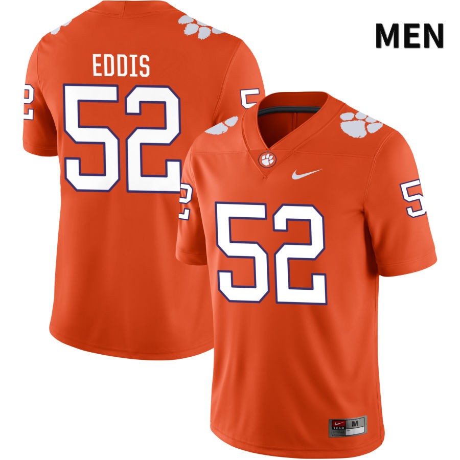 Men's Clemson Tigers Joey Eddis #52 College Orange NIL 2022 NCAA Authentic Jersey Top Deals ERK48N1F